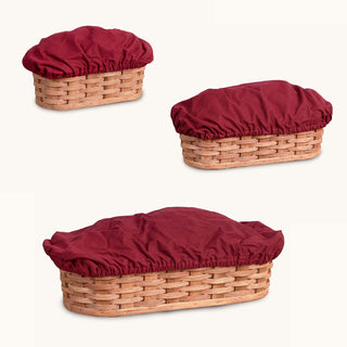 Washable Cloth COVERS For 3-Piece Bread Warming Basket Set