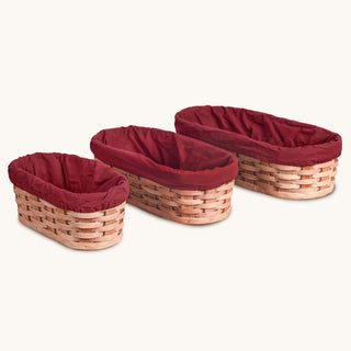 Cloth Liner For 3-Piece Bread Warming Basket Set