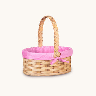 Amish Hand Sewn Pastel Liner for Small Oval Wicker Easter Basket