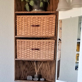 Triangle Shaped Baskets | Custom Size Triangular Wicker Storage