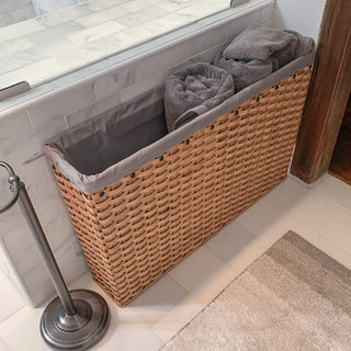 Rectangular Wicker Baskets | Custom Woven Storage Baskets By Size