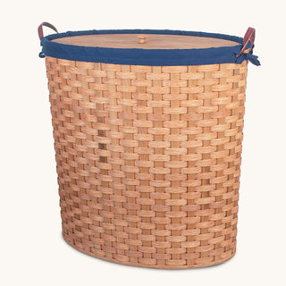 Oval Hamper Liner | Heavy Amish Hand Sewn Cloth Liner