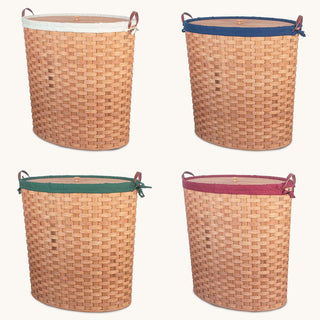 Oval Hamper Liner | Heavy Amish Hand Sewn Cloth Liner