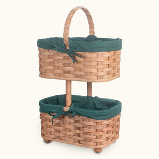 Optional Liner Set for 2-Tier Organizer Baskets Green