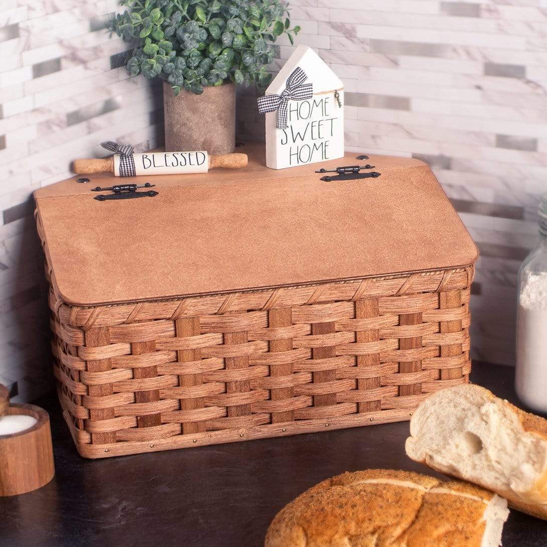 The Clean Store Farmhouse Bread Box, White