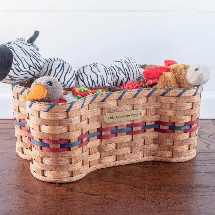 Dog Toy Wooden Storage Crate - The Basket Company