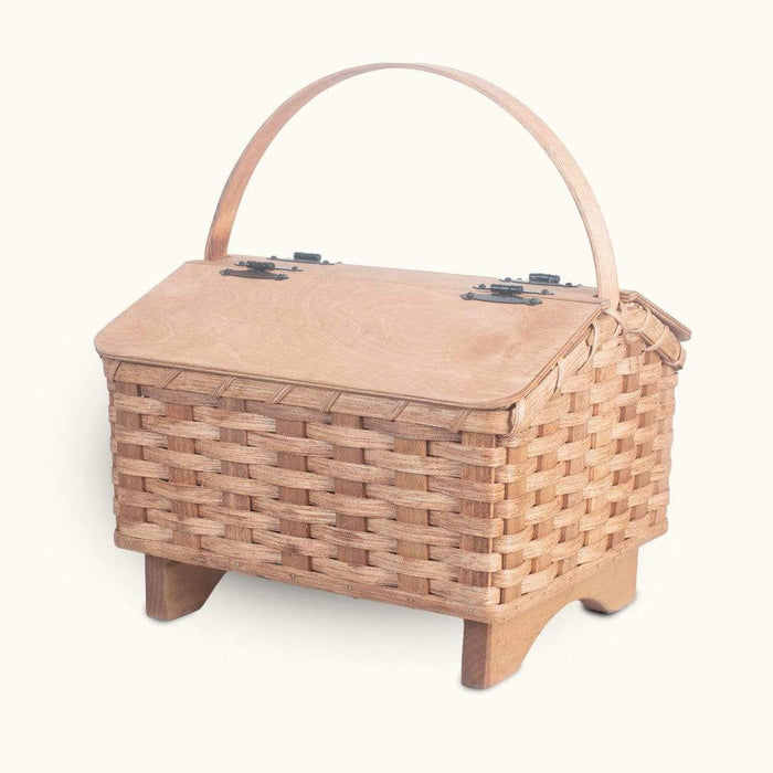 Wooden Crochet Box Bag Green